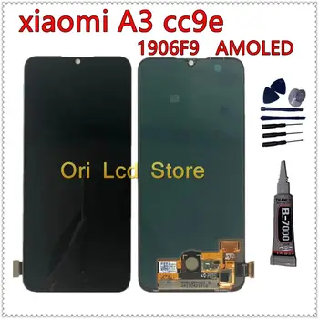 

AMOLED For xiaomi mi A3 LCD OLED Display touch screen with frame for xiaomi Mi A3 1906F9 CC9E OLED LCD Display touch screen