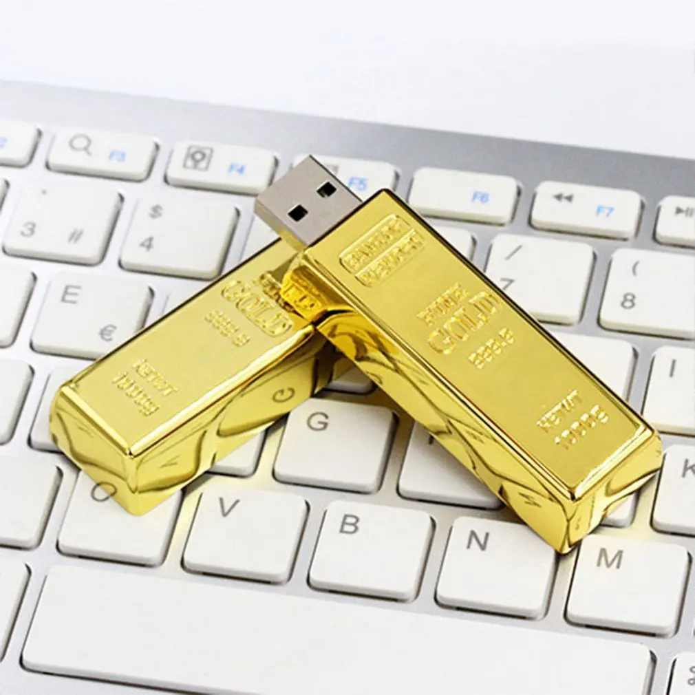 Креативный мини u-диск флеш-диск USB 2,0 бизнес выставка Золотой бар диск Animado U диск 4 г 8 г 16 г 64 г 128 г флеш-накопитель