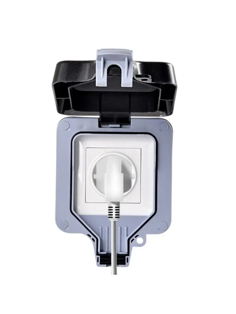 

External Outdoor IP66 1 Slot Wall Socket Dustproof Surface-Mounted Protective 6XDD
