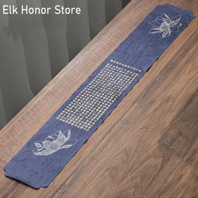 Suede Zen Teaasztal Tea Teat Kendő Téglalap Alakú Pamut Asztali Zászló Száraz Sör Tartozékok Teafüggöny Szertartás