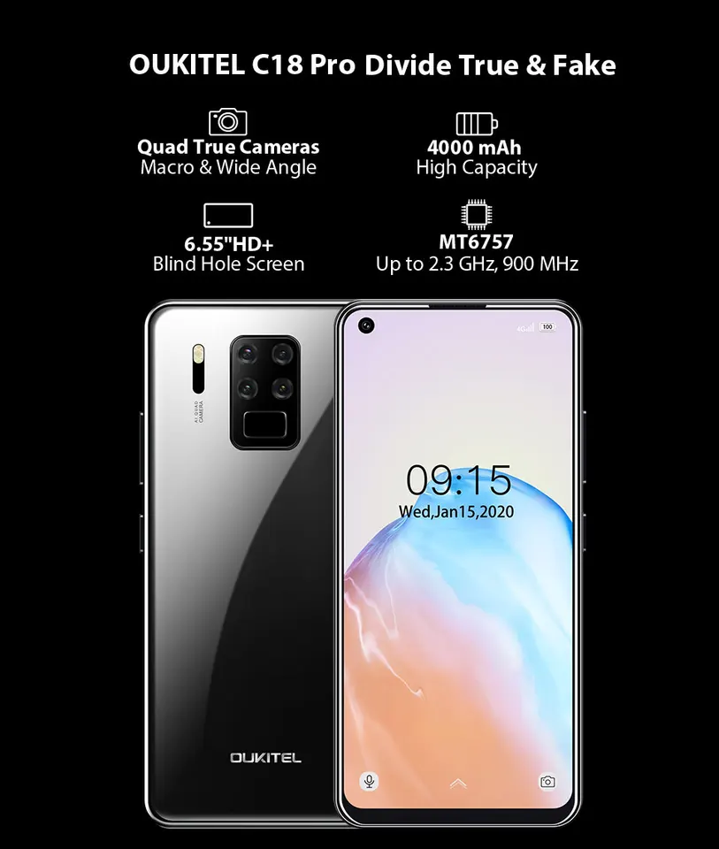 SIMフリースマホ OUKITEL C18 Pro スマートフォン 本体 simフリー