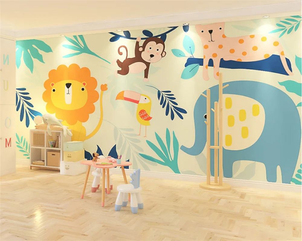 

beibehang Customized modern new children's room whole house background kindergarten baby room papel de pared wallpaper
