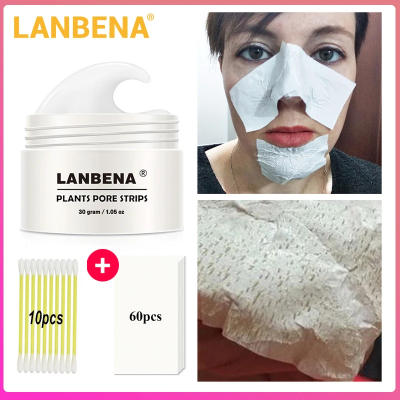 Кожа красота LANBENA для устранения черных точек Нос Маска для очищения пор черная маска пилинг акне лечение Черный глубокое очищение уход за