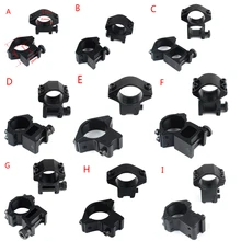 1 Pair Tactical 24.5MM 30MM Ring Mount Adapter For Picatinny 11mm 20mm Rail Flashlight Scope  Hunting Rifle Accessories