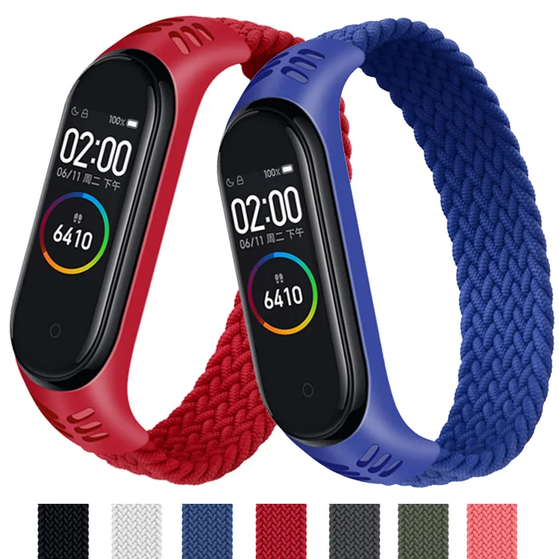 Reducido Pulsera de nailon trenzado para xiaomi Mi band 5, pulsera de nailon para xiaomi Mi band 4, 3 y 6 dmx5MZjMEKj Reducido Pulsera de nailon trenzado para xiaomi Mi band 5, pulsera de nailon para xiaomi Mi band 4, 3 y 6 dmx5MZjMEKj