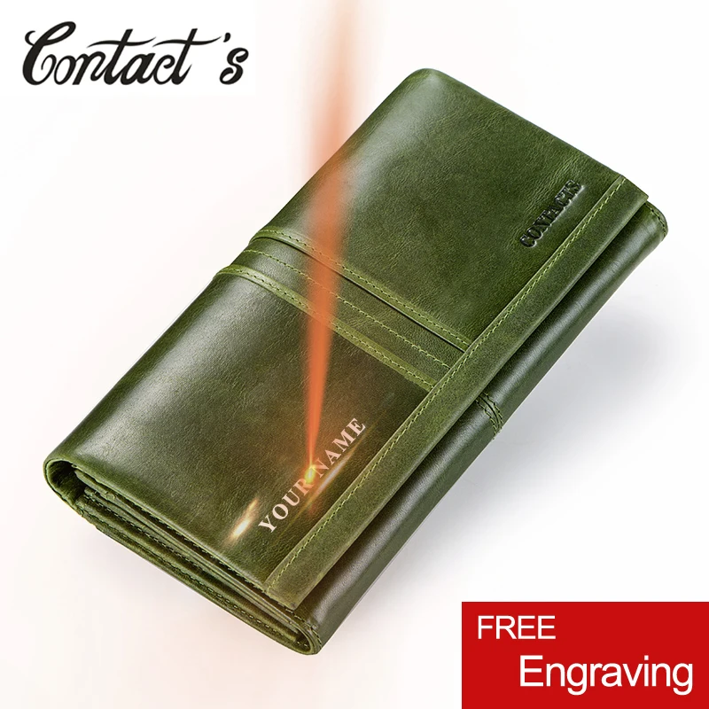 Длинные кошельки модный кошелек для женщин держатель карт кожаный