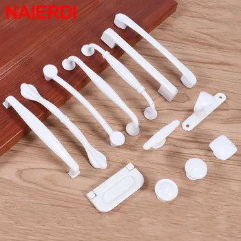 

NAIERDI Aluminium Alloy White Cabinet Handles Kitchen Closet Door Knobs and Cupboard Handles Drawer Pulls Furniture Handle