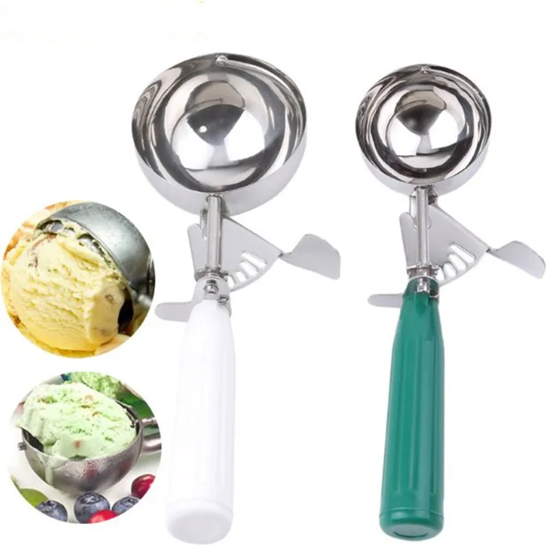 Нержавеющая сталь + Pp материал для изготовления шариков мороженого ложка