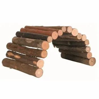 

Parrot climbing ladder Natural Living Pont Rodent bridge Great for exercise Hanging Pet Activity Toy Beech wood