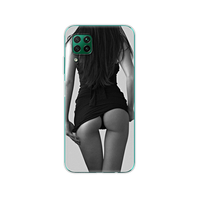 For Huawei P40 Lite 4G 5G Soft TPU Silicon Phone Cover For Huawei P40 Lite E P40Lite Bumper Coque Skin shockproof black