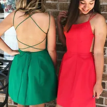 ТРАПЕЦИЕВИДНОЕ платье принцессы с оборками, атласные бретельки без рукавов, Короткие/Мини-платья