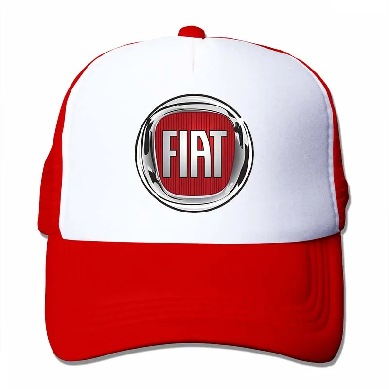 Fiat 500 logo Baseball cap men women Trucker Hats fashion adjustable cap - Цвет: 4-Red
