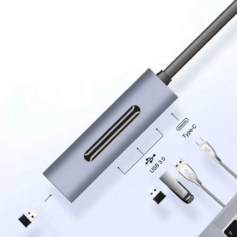 USB 3,1 type-C концентратор к HDMI адаптер концентратор usb type C к PD HDMI адаптер полоса type C к аудио VGA девять в одном удлинительном док-станке