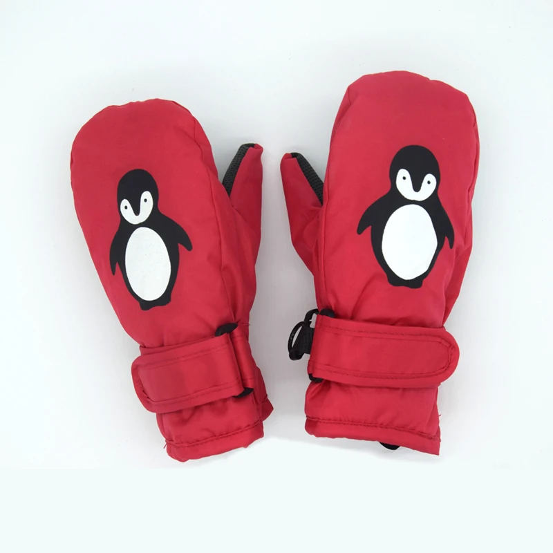 Mittens Boys Gloves Baby-Girl Waterproof Winter Kids Cute for Print 2-10years