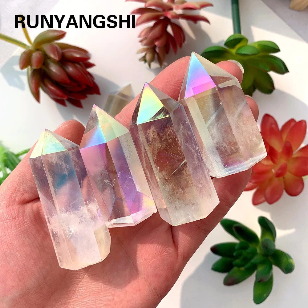 Siete Chakras, Puntos De Cristal Naturales, Torre De Cristal, Obelisco