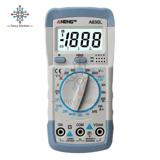Цифровой мультиметр A830L Многофункциональный Вольтметр амперметр Измеритель