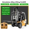 1:10 Scale Simulation Forklift Truck 360 Degree Rotation Fork Lifing Function 30Mins Playing Time Electric Children 100M RC Toy 1