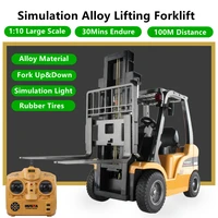 1:10 Scale Simulation Forklift Truck 360 Degree Rotation Fork Lifing Function 30Mins Playing Time Electric Children 100M RC Toy 1