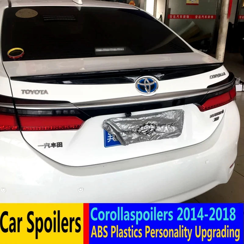 Спойлер для Toyota Corolla 2014 2017 спойлер из АБС пластика заднее крыло автомобиля новый