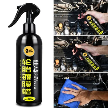 

300ML Tire Coating Agent Wax Brightener Decontamination Glazing Motorcycle Tire Protector Tire More Anti Aging