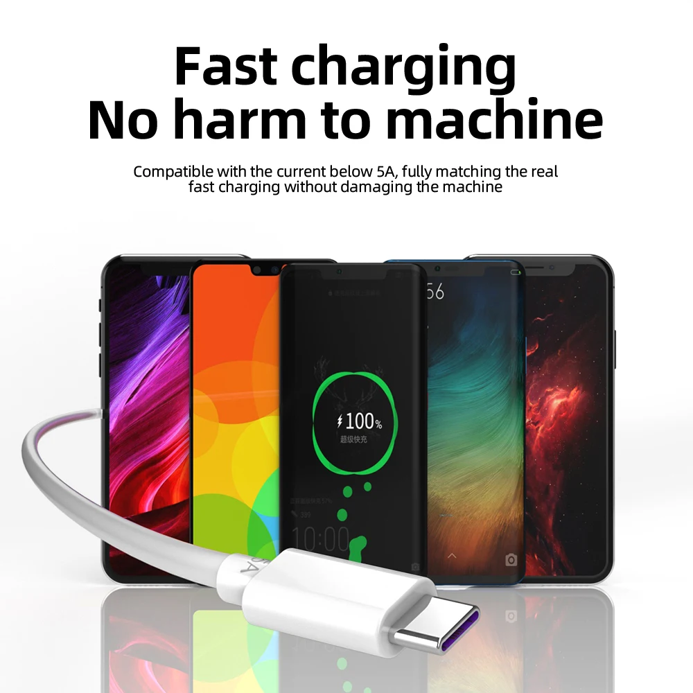 Кабель USB Type C для Xiaomi 9 10 Redmi Note 8 Pro Huawei P30 Lite Mate 30 Pro|Кабели мобильных телефонов| |