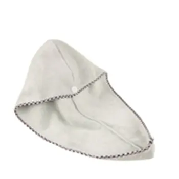 

Comfortable Quick Hair Drying Bath Spa Solid Color Wrap Towel Coral Women Dry Hair Hat Cap For Bathroom