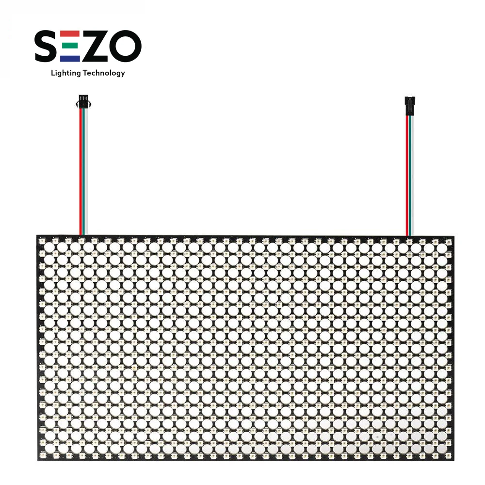 576 пикселей WS2812B Mini 2020 RGB матричная панель экран 18x32 высокой плотности цифровой