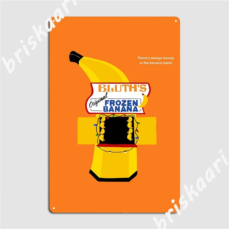 Металлический плакат с банановым стендом декоративные кухонные плакаты