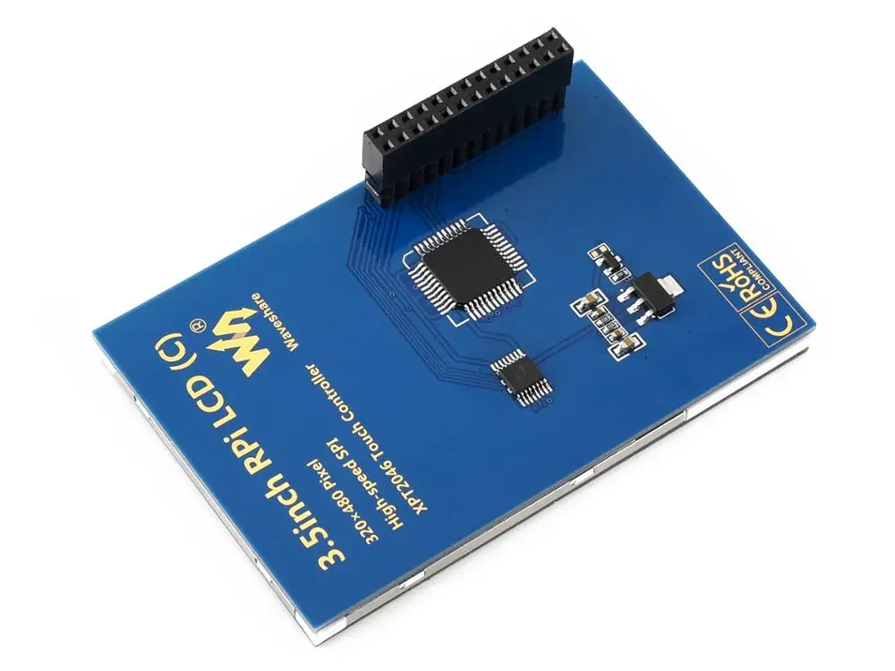 Waveshare 3 5 дюймовый резистивный сенсорный дисплей (C) для Raspberry Pi 480 × 320 125 МГц