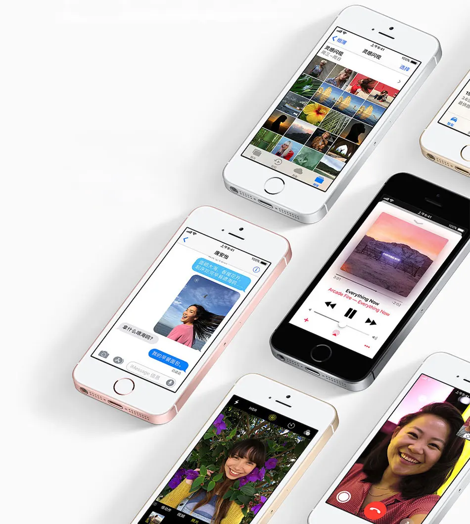 Мобильный телефон Apple iPhone SE A1662 LTE, 4,0 дюймов, 2 Гб ОЗУ, 16 ПЗУ, двухъядерный, 1642 мАч, сенсорный ID, МП камера, смартфон