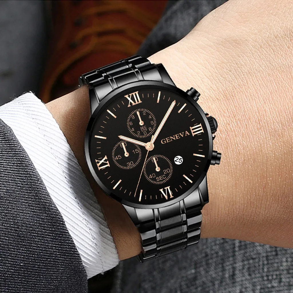 Ejecutar Lo siento Muchos Reloj de pulsera analógico de cuarzo militar a la moda para hombre, relojes  deportivos resistentes al agua de acero inoxidable de lujo para hombre,  diseño montre homme FJSL|Relojes de cuarzo| - AliExpress