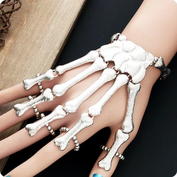 

Skeleton Bone Women Bracelets Rock Punk Hand Accessories Bangles Unique Gifts for Girl Jewelry Accessories Creativity Gift