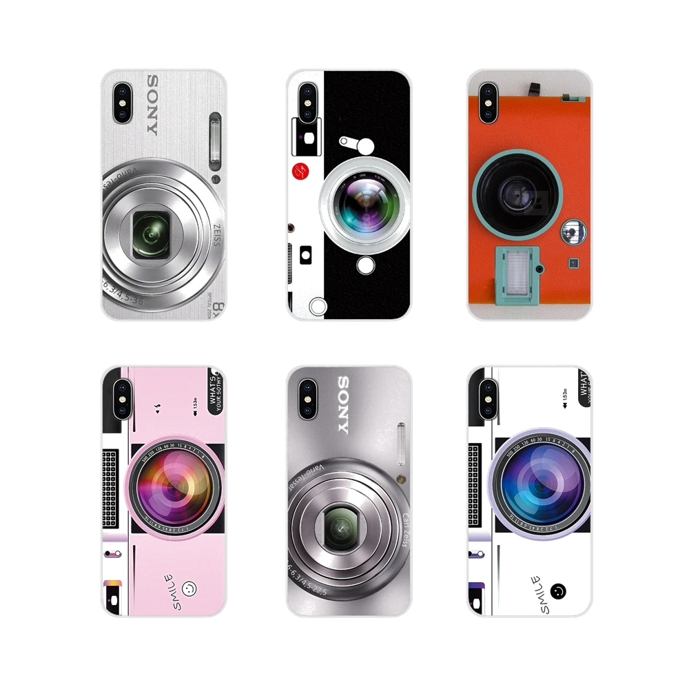 Cute Retro Camera Accessories Phone Cases Covers For Xiaomi Mi4 Mi5 Mi5S Mi6 Mi A1 A2 5X 6X 8 9 Lite SE Pro Max Mix 2 3 2S | Мобильные