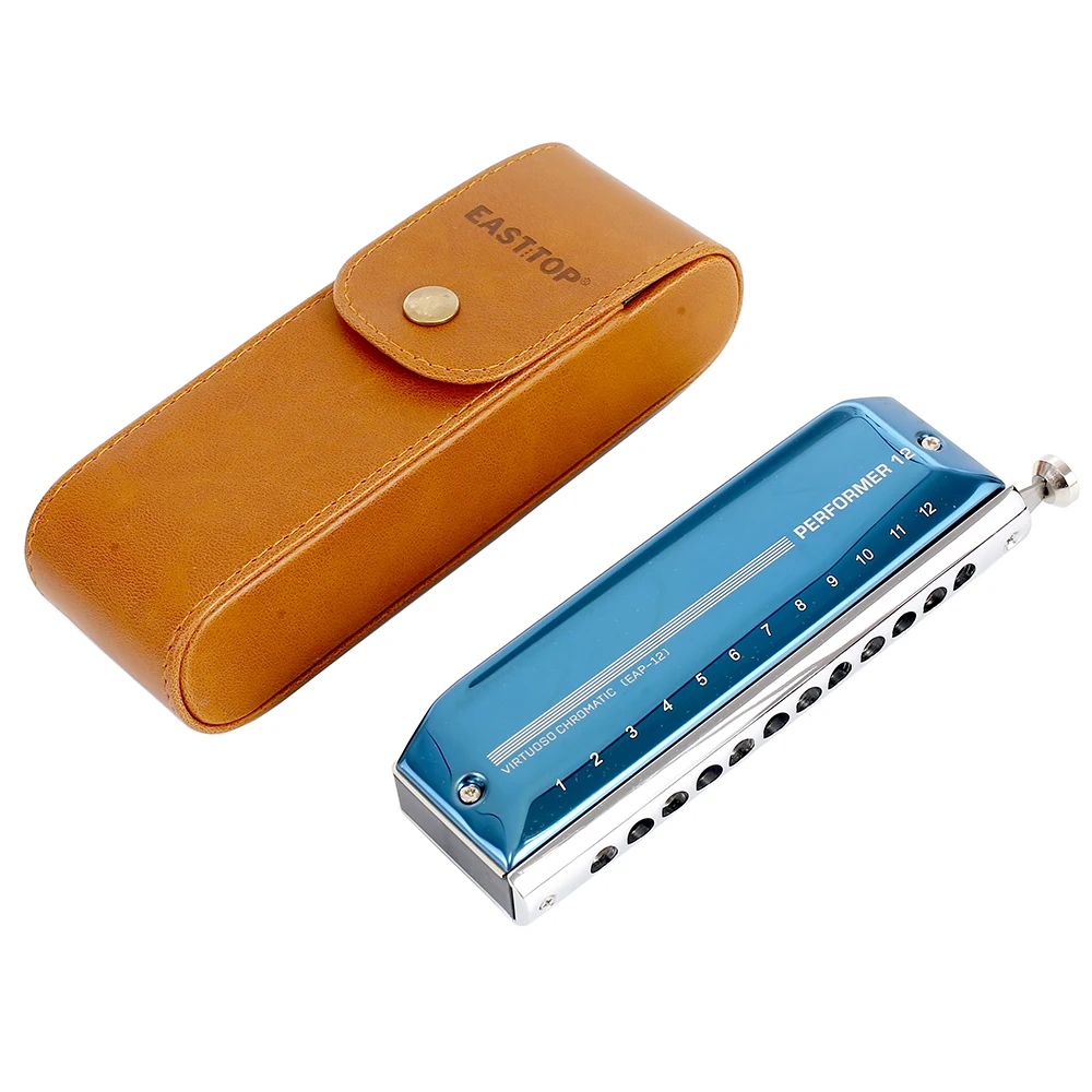Chromatic Harmonica Performer EAP-12 EAP-16 Mouth Organ Key of C 12 16 Hole harp 48 64 Tone