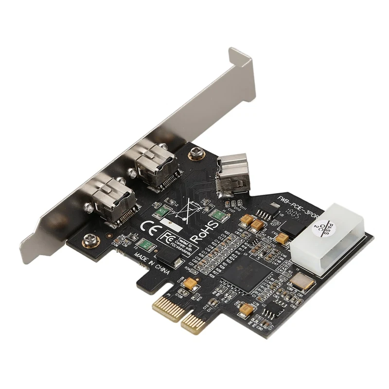 PCI-Express IEEE 1394b FireWire 3 Порты и разъёмы карты контроллера(2 внешних+ 1 внутренний