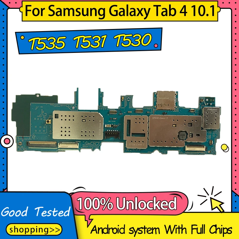 Материнская плата для Samsung Galaxy Tab 4 10 1 T535 T531 T530 Логическая с полным чипом|Антенны