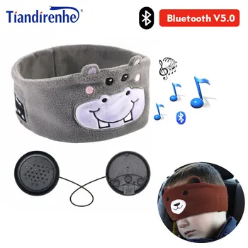 

Child Bluetooth 5.0 Hi-Fi Stereo Music Turban Sleeping Eye Mask BluetoothPlayer Ondersteuning Handsfree Sleep music headset