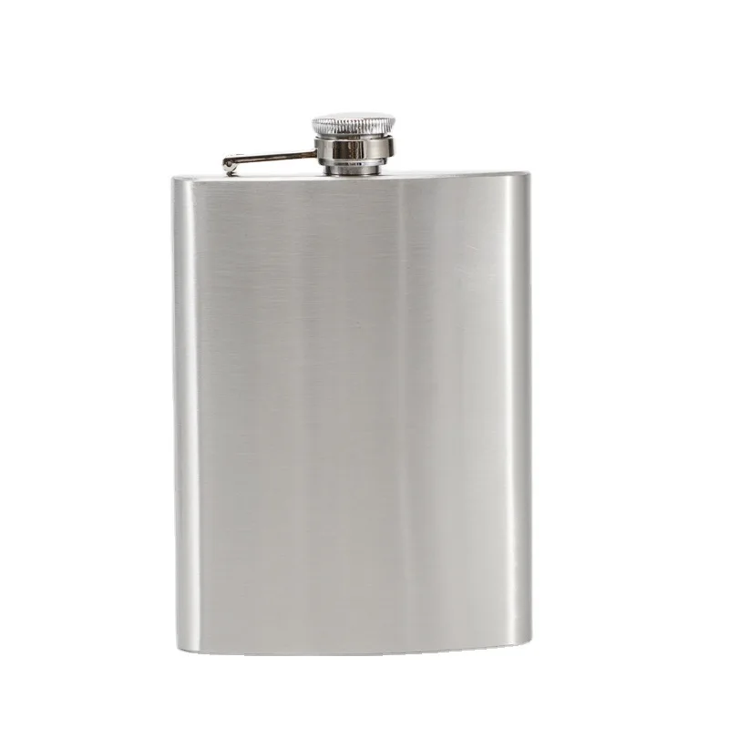 Portable 8oz Hip Flask Gift Set with Cup and Outdoor Drinking Accessories