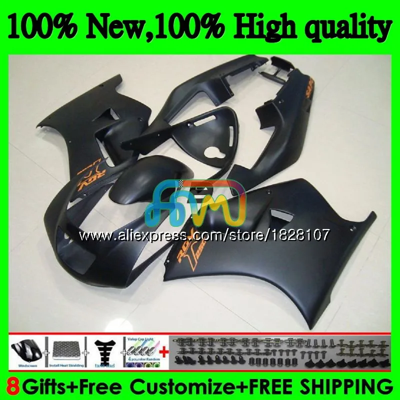 Матовый черный корпус для SUZUKI RGV250 SAPC VJ22 92 93 94 95 96 66BS. 18 RGV-250 VJ21 всю 22 RGV 250 1992 1993 1994 1995 1996 обтекатель