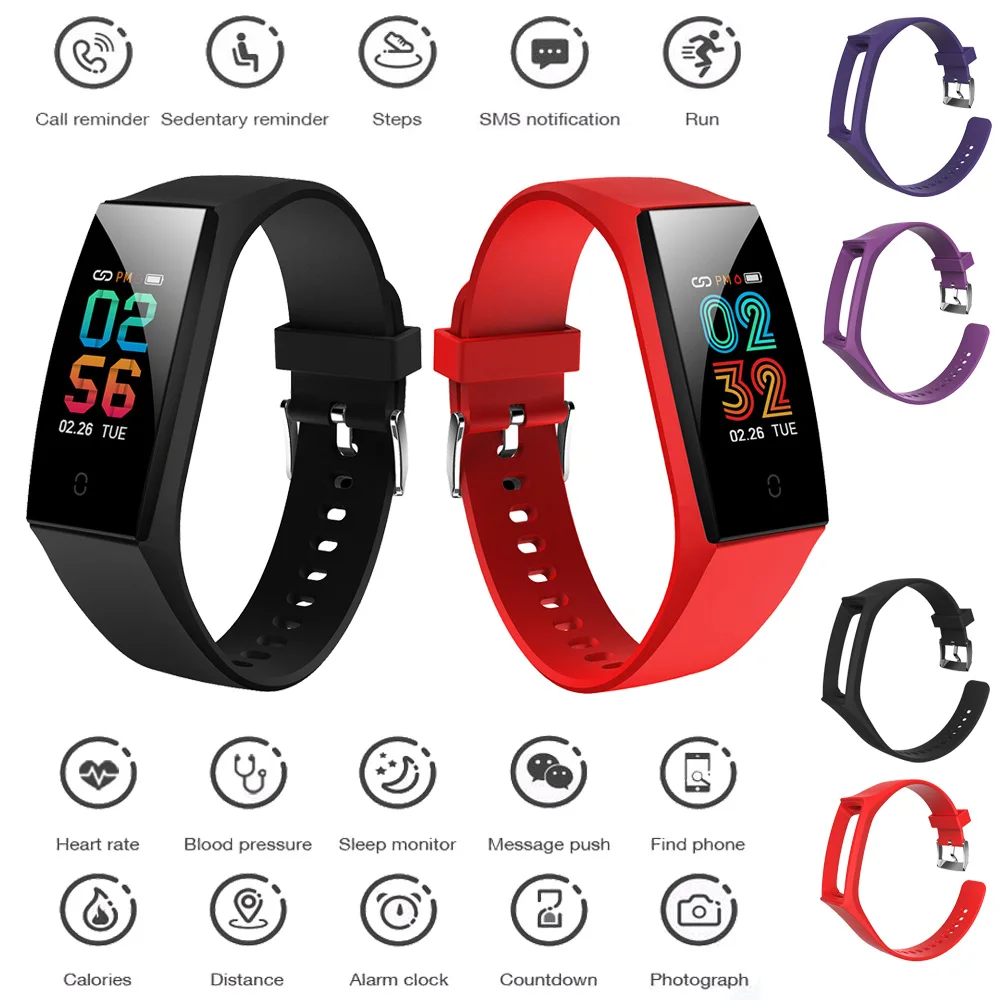 Pulsera inteligente para Xiaomi Redmi Note 8 8 Pro 5 4, pulsera inteligente  deportiva con control del ritmo cardíaco y de la presión sanguínea|Pulseras  inteligentes| - AliExpress