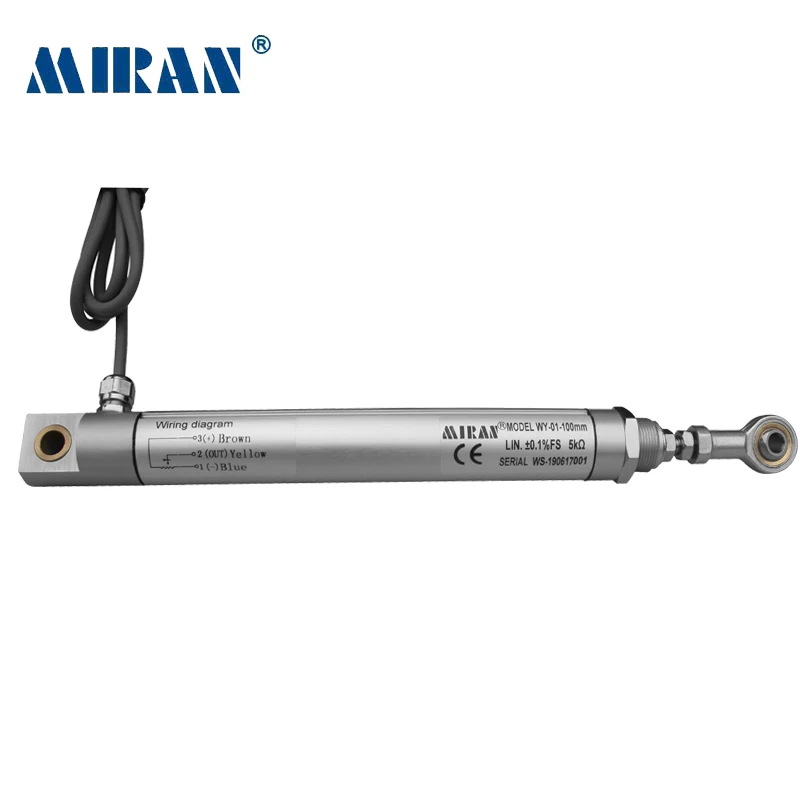 

Miran Linear Position Sensor WY-01 15mm-300mm Articulated Displacement Transducer with Heim Joints Connector/Electrical Ruler