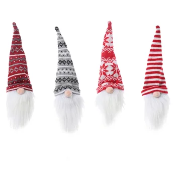 

4Pcs Covers Xmas Dinner Party Favor Bottle Cover Doll Wine Bottle Cover for Home