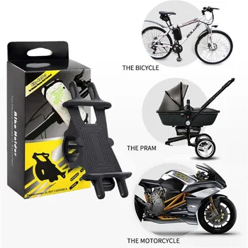 

10pcs Bicycle Phone Holder For iPhone Samsung Universal Mobile Cell Phone Holder Bike Handlebar Clip Stand GPS Bracket With Box
