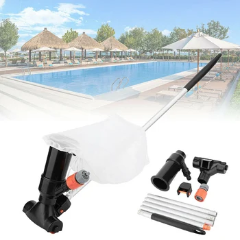 

Pool Vacuum Cleaner Swimming Pool Vacuum Jet 5 Pole Sections Suction Tip Connector Inlet Portable Detachable Cleaning Tools