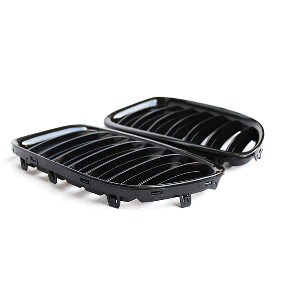 Front Gloss Black Kidney Sport Grilles Hood Grill For BMW E84 X1 2010 2011 2012 2013 2014 2015 Car Styling