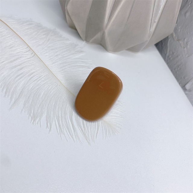 New Statement Resin Rings Ins Handmade Geometric Transparent Candy Color Ring For Female Jewelry Korea Acrylic Jewellery