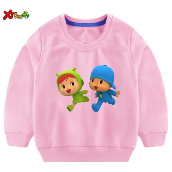 

Kids Sweatshirts Pocoyo Printed Boy T shirt kids Hoodies baby toddler boys girls tops boys clothes 6 years sweater long sleeve