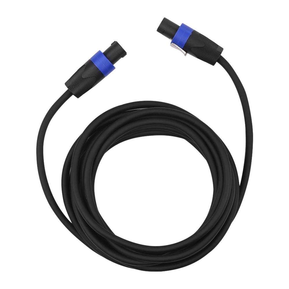12AWG микшер для сцены Кабели аудио усилитель шнур динамик разъем мужчин и женщин четыре ядра бескислородной меди проводник NL4FC - Цвет: Black 5m