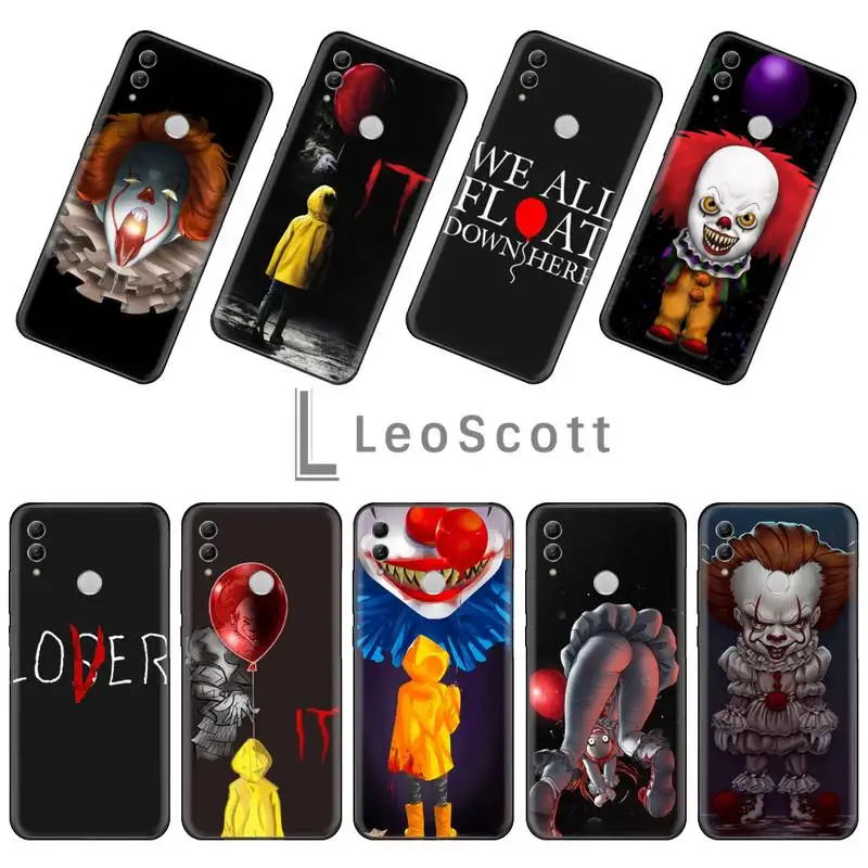 Мягкий Силиконовый ТПУ чехол Stephen King s It Pennywise для телефона Huawei Honor 7C 7A 8X 8A 9 10 10i Lite 20