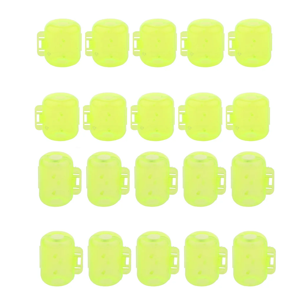 Set Of 20pcs Plastic Fishing Hook Safety Covers Squid Lure Hook Protectors